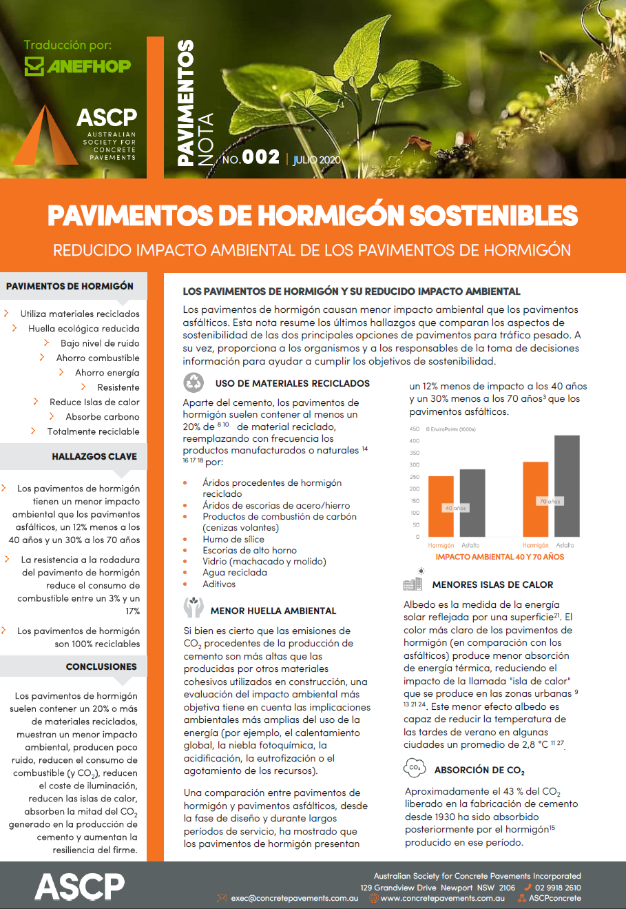 ASCP Pavement Note 002 published (in Spanish)