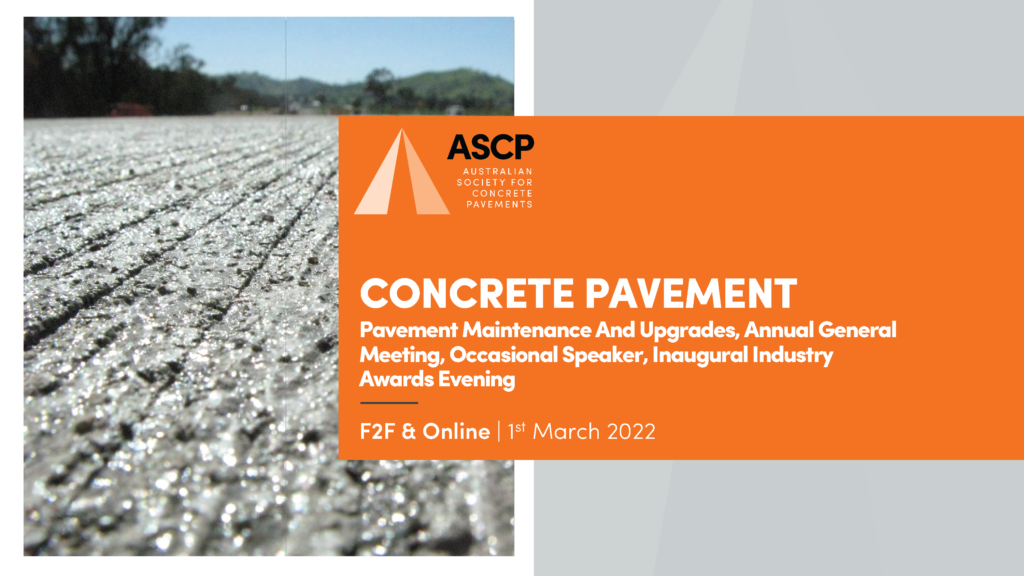 ASCP Forum Pavement Maintenance and Upgrades and Keynote Speaker